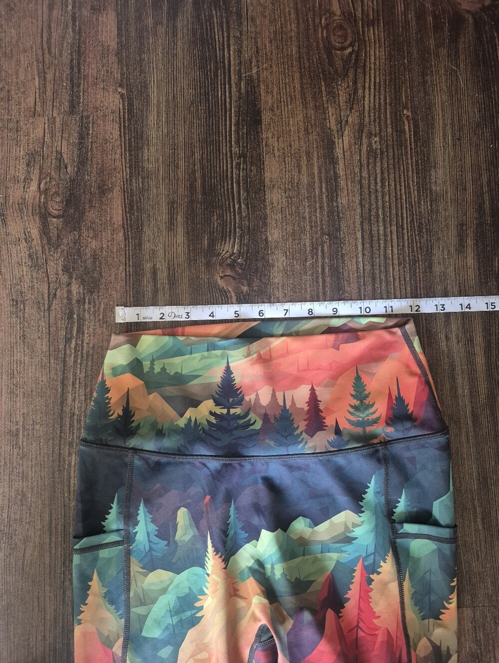 Constantly Varied Gear Mountain Forest Orange Green Bra Leggings Set Medium XL - Picture 4 of 6